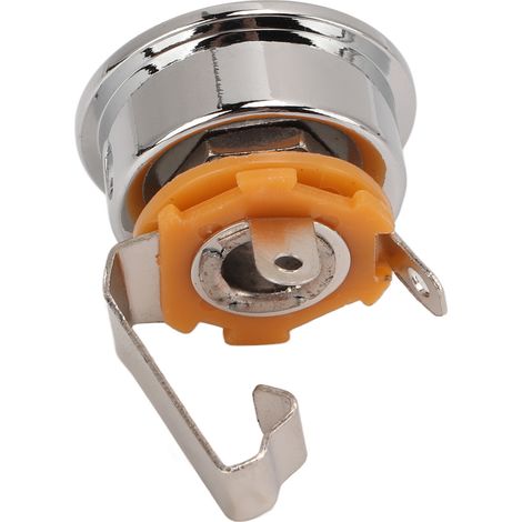 Prise de sortie stéréo pour guitare, jack métallique épais en forme de coupelle ronde pour guitare électrique TL, couleur argent (1/5)