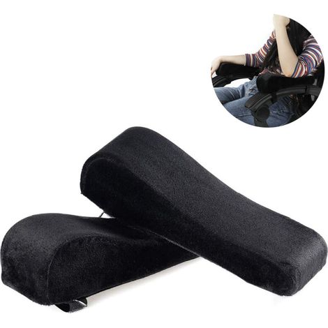 paio di cuscini per braccioli di sedia da ufficio in memory foam con braccioli rialzati e angolati - Copricuscini universali per braccioli e gomiti per alleviare la pressione.