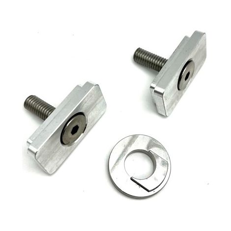 Tensor de cadena con arandela de bloqueo para eje basculante Harley Davidson (1/4)