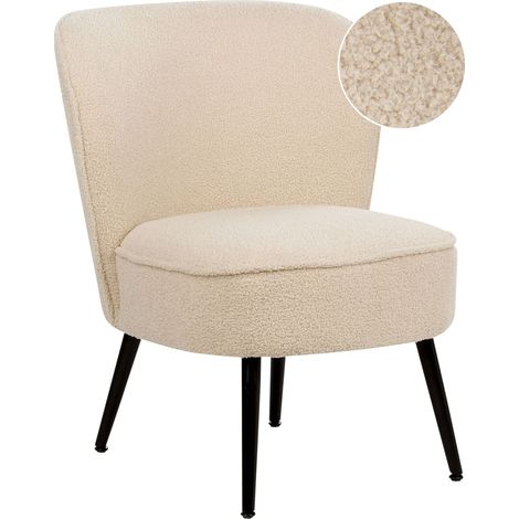 Armchair VOSS Boucle Light Beige