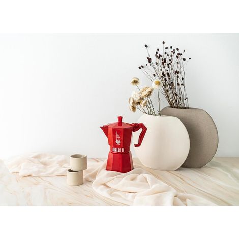 Cafetera moka roja exclusiva de 6 bandejas - 0009056 - Bialetti - (1/3)