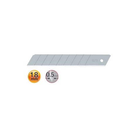 Olfa Lama da cutter argentato 100 x 18 mm confezione da 50