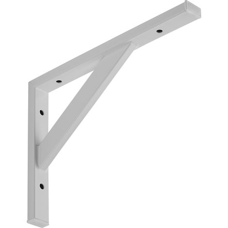 SO-TECH Schwerlastkonsole Schwerlastwinkel Regalwinkel Wandkonsole Stahl, Tragkraft 75 kg / Paar, 295 x 215 mm weiß - 1 Stück