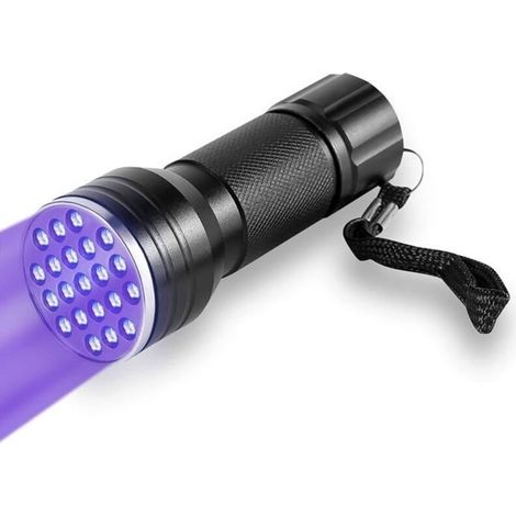 UV Flashlight, 21 LED Black Light UV Torch, Portable Pet Urine Detection Torch (1/5)