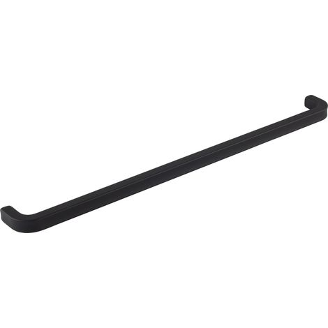 Pamar Griff Makar, Möbelgriff Türgriff Schubladengriff, robustes Design, Zinkdruckguss schwarz matt, 320 mm Lochabstand, Breite 330 mm