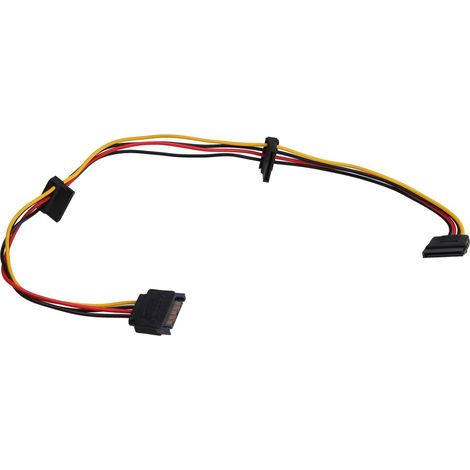 Akyga AK-CA-41 SATA (M) – 3x SATA (F) Adapterkabel 0,15 m (1/3)