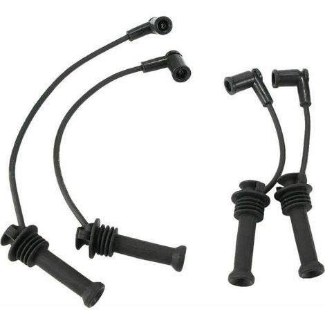 Ensemble de 4 câbles d'allumage et de bougies d'allumage pour Ford Focus 1335369 1335377 (1/4)