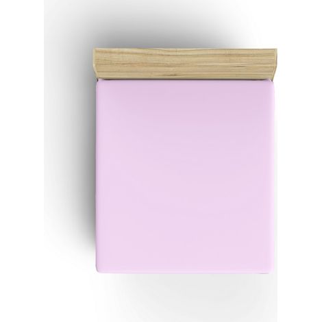 Ranforce King Fitted Sheet (ES) 160 x 200+30 cm 100% Algodón Lilac 117 gr/m² (1/4)