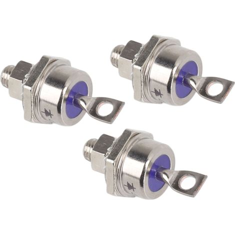 Lot de 3 modules de diodes 40HFR120 40A, diodes redresseuses spiralées de remplacement pour générateurs diesel, pôle positif (1/5)