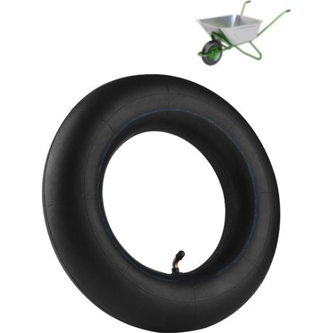 Zweiteiliger Fahrradschlauch 4.80/4.00-8 mit geradem Ventil, für Schubkarre, Kinderwagen, Sackkarre, Rasenmäher, Schneefräse, Generator und mehr (1/4)
