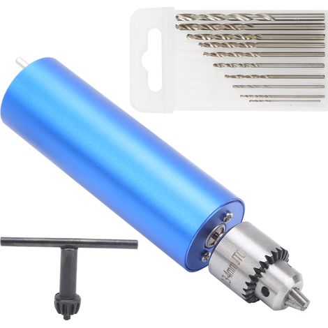 Power-type aluminum shell electric grinder (color box packaging) Stepless speed adjustable handheld multi-functional metal electric drill with drill bit kit AC100240V European standard (1/5)