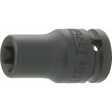 machine à chocs tournevis douille TX 850S-E8 carré creux 6,3 mm (1/4 pouce) extérieur TX profil E8 HAZET