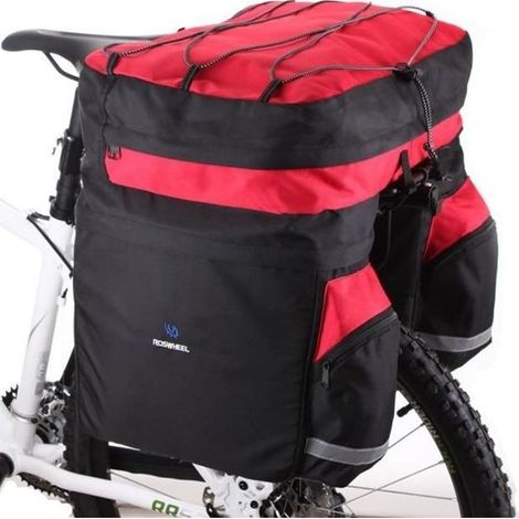 60L Sacoche à vélo Sacoches porte-bagages vélo Double Face sac Pannier (1/4)
