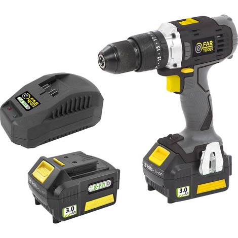 Martillo perforador sin cable XF-IMPACT2 - 18 V - 2 Baterías 3.0 Ah - FAR TOOLS - 216001