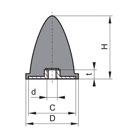 Blocco Di Gomma Gp Ep 30X36 M8