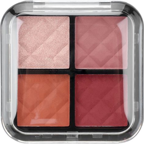 Palette de fards à paupières pailletés 4 teintes, poudre mate waterproof, pigment (02) (1/5)