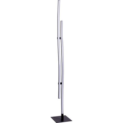 Stehleuchte Standleuchte Wohnzimmerleuchte LED Metall Schwarz H 130 cm