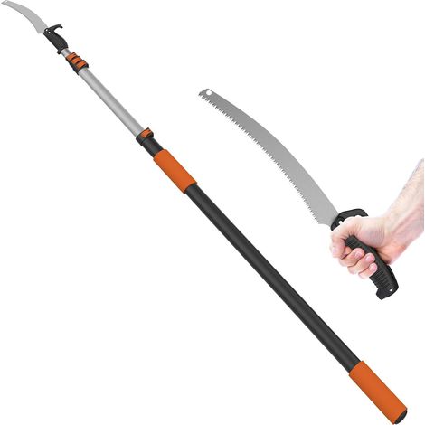6 m Saw, Telescopic Pole Lopper with Extension Pole 1.5-6 m, Manual Lopper for Garden, Orange (1/5)