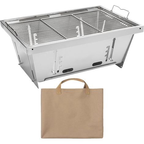 Barbecue d'extérieur - Barbecue pliable pour charbon de bois - Poignées (1/5)