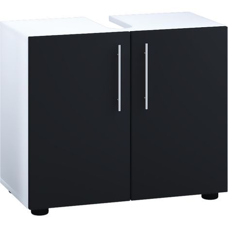 Holz Badunterschrank Flandu ll Drehtüren