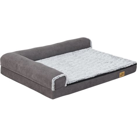Hundebett groß Hunde, orthopädisches waschbares Hundebett, L-Form Hundesofa Hundekissen L 100x75x20cm (1/5)