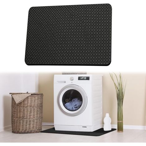 Antivibration Mat 60 x 60 cm, Non-Slip Washing Machine Mat for Dryers, Fitness Equipment and Fridge, Can be Cut to Size, Floor Protection Mat, Noise Reduction (1/5)