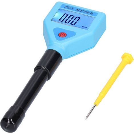Portable TDS Tester with Illuminated LCD Display, Automatic Temperature Compensation for Water (1/4)