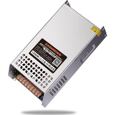 Alimentation à Découpage CC 48V 25A 1200W Adaptateurs Transformateur Convertisseur Power Supply SMPS CA 110V/220V vers 60Volt DC pour lumières LED, Industriels, CNC (1/5)