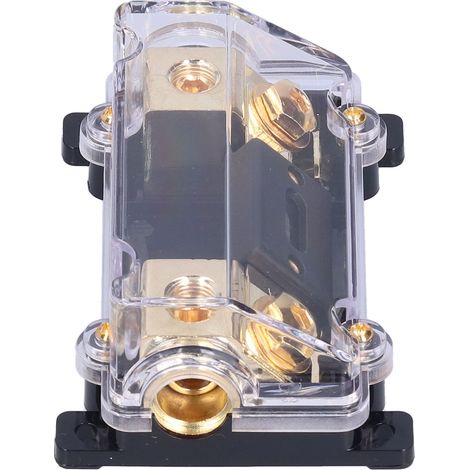 Porte-fusible ANL en ligne 1 entrée 1 sortie, calibre 0/2/4 AWG, avec fusible 100A, pour installation audio auto et bateau (1/5)