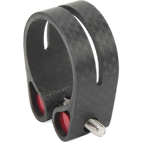 Sattelstützenklemme aus Carbonfaser, schwarze Endkappe, Fahrradzubehör für Mountainbikes und Rennräder, 30,8 mm / 1,21 Zoll und 31,6 mm / 1,24 Zoll (1/5)
