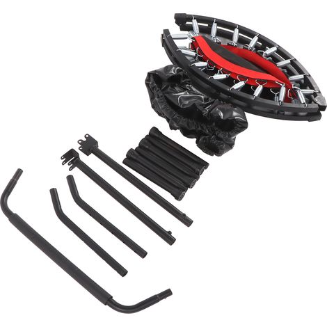 Eosnow 48 Zoll klappbares Trampolin für Erwachsene, doppelt verstellbare Schaumstoff-Armlehnen, Fitness-Rebounder