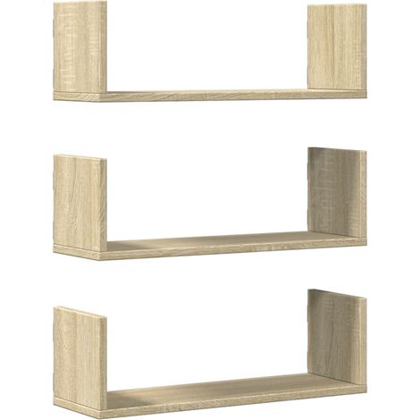 Maison Exclusive - Mensole Parete 2pz Rovere Sonoma 58x18x18 cm in Truciolato