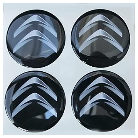4 Pièces Cache-moyeux pour Citroen 60mm, Autocollants avec Logo Cache Moyeu Voiture Auto Capuchons de Centre Centre Roue Badge (1/4)