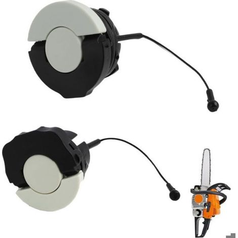 Bouchon Reservoir - Bouchon Huile - Pour Tronçonneuse STIHL MS171 MS181 MS192 MS200 MS230 MS240 MS250 MS260 MS340 - Lot de 2 (1/3)