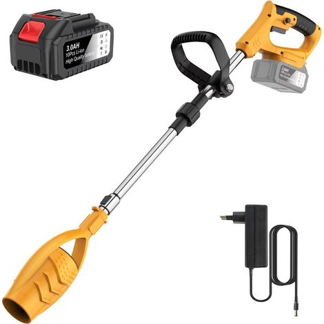 Souffleur portable à batterie 32 000 RPM – machine de soufflage pour jardin – idéal pour poussière, feuilles et neige légère（ Jaune 1 batterie ） (1/5)