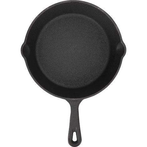 Poêle en Fonte Pré-assaisonnée 10cm - Diffusion Homogène de la Chaleur, Idéale pour Grill, Four et Cuisson Facile (1/5)
