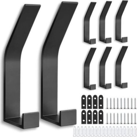8 Pièces Patères, Conception à vis invisible Porte Manteau Mural Convient pour Vêtements suspendus, Manteau, Écharpe, Sac, Serviette, Clé, Casquette, Pour Cuisine, Salle de Bains, Placard (1/5)