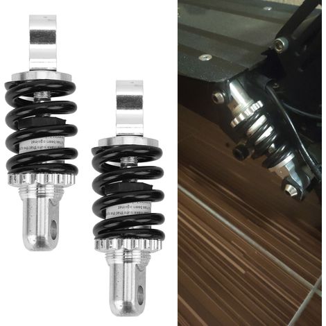Stoßdämpferpaar mit 105 mm Mittenabstand und einstellbaren Hinterradfedern, geeignet für Elektroroller, Karts, Quads, Offroad-Motorräder und Pocketbikes. (1/5)