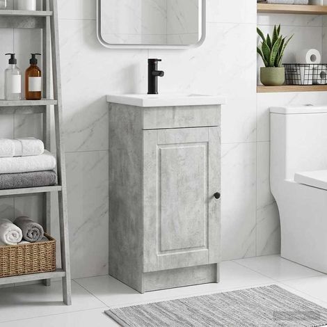 Vanidad de baño con lavabo Gris Hormigón 42 x 40 x 84,5 cm