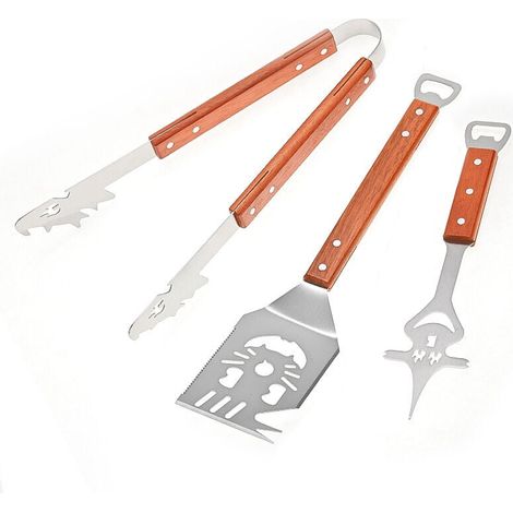 Accessoires de barbecue. accessoires de barbecue extra longs. accessoires de barbecue d'extérieur. meilleurs cadeaux de barbecue uniques pour hommes (1/4)