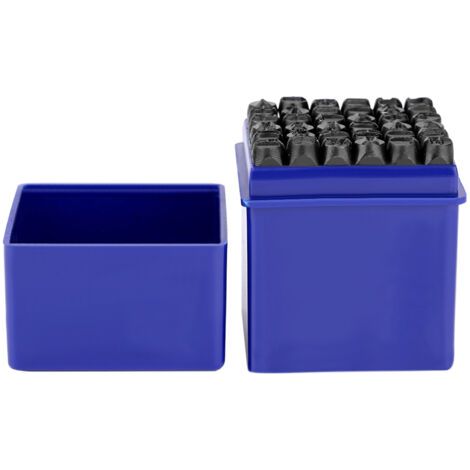 QORVA- 36 pièces 6mm en acier au carbone numéro/lettre majuscule timbre ensemble de poinons pour métal bois cuir plastique (1/5)