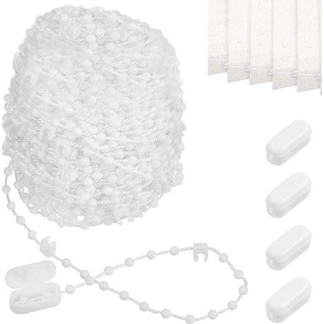 25 M de Chaîne à Maillons Pièces de Rechange pour Stores Verticaux inférieure Aveugle Verticale Chaîne Plastique Connecteurs pour 89 mm (12,7 cm) Lattes (1/5)