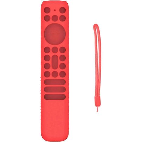 étui de protection pour télécommande avec texture antidérapante et dragonne, offrant une protection intégrale contre les chocs et compatible avec la télécommande Tcl RC902V FMR1. (1/5)