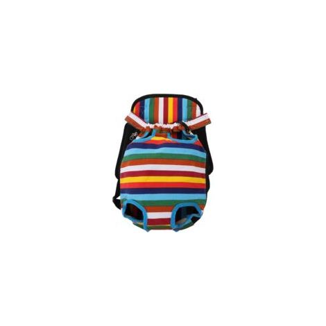 Borsa per cuccioli (1 pezzo), borsa a tracolla da viaggio, borsetta, pettorina per cani di piccola taglia, a righe - Crezuo