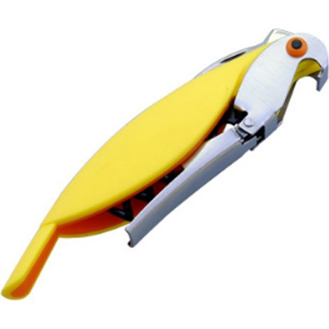 Corkscrew - Parrot Shape Waiter Corkscrew - Double-Hinged Aluminum Wine Opener With Foil Cutter And Bottle Opener - 1 Piece (1/5)