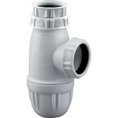 Valentin Siphon Waschbecken Weiß höhenverstellbar 64-120 mm