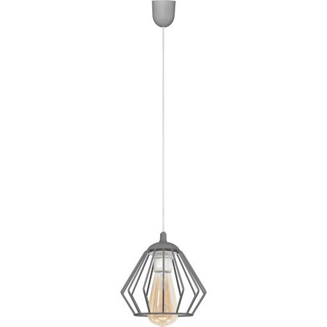 Helam AGAT Plafonnier Wire Frame Gris 18cm