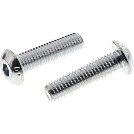 Vis à six pans creux, M5 x 20mm, tête Vis bombée à tête creuse hexagonale, en Acier ( Prix pour Boîte de 50 )
