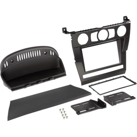 Kit Installation 2Din compatible avec BMW Serie 5 E60 03-07 - Noir
