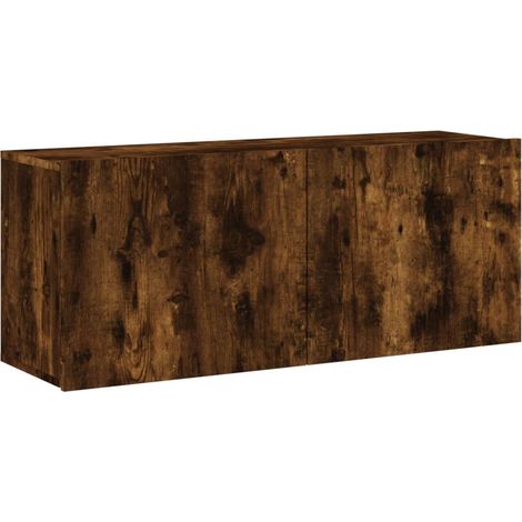 Maison Exclusive - TV-Wandschrank Räuchereiche 100x30x41 cm